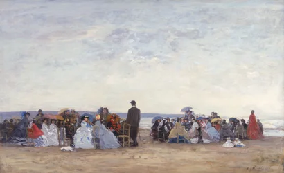 Strandscène bij Trouville, c.1863-66